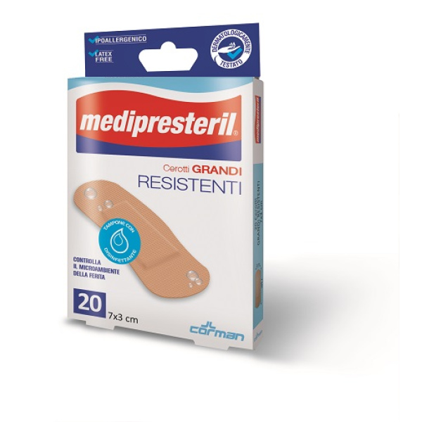 CEROTTO MEDIO MEDIPRESTERIL RESISTENTE 7X2CM 20 PEZZI CORMAN SpA