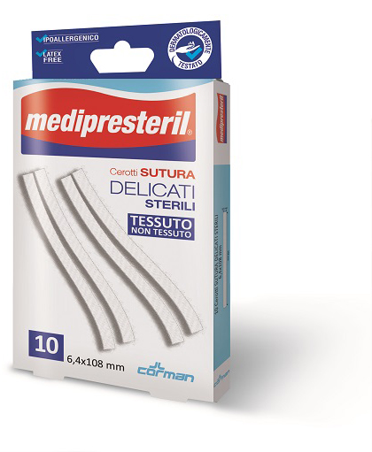 CEROTTO PER SUTURA MEDIPRESTERIL DELICATO TNT 3X75MM 10 PEZZI CORMAN SpA