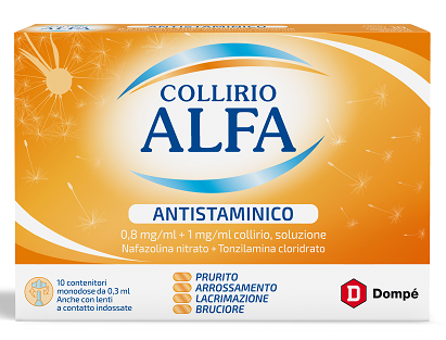 COLLIRIO ALFA ANTISTAM*10CONT DOMPE' FARMACEUTICI SpA