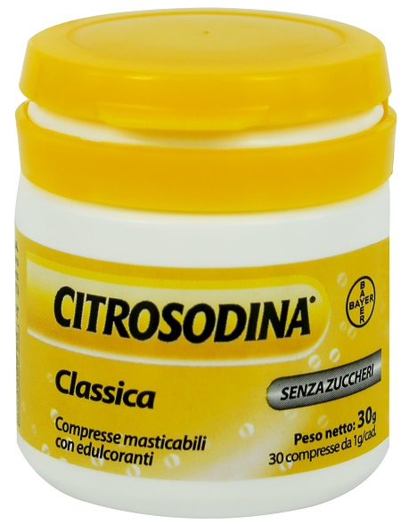 CITROSODINA CLASSICA 30 COMPRESSE MASTICABILI BAYER SpA