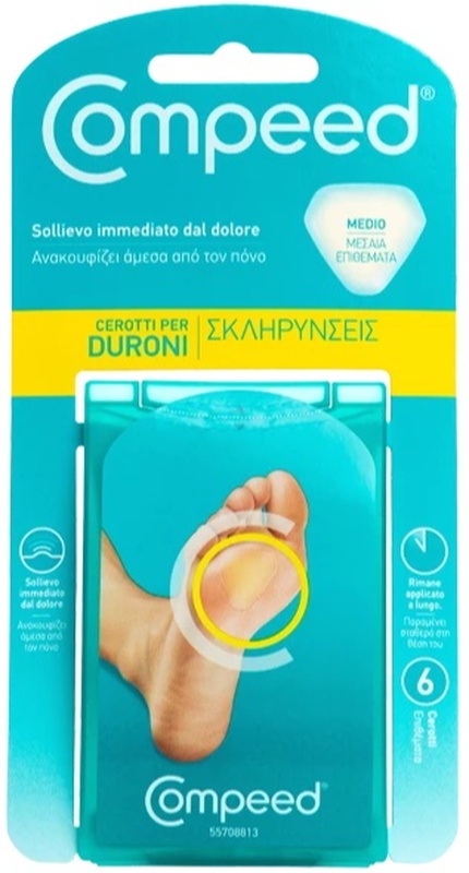 COMPEED CEROTTI PER DURONI MEDIO 6 PEZZI PERRIGO ITALIA Srl