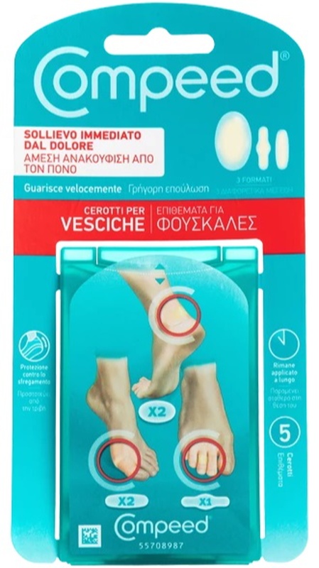 COMPEED CEROTTI PER VESCICHE MISTO 5 PEZZI PERRIGO ITALIA Srl