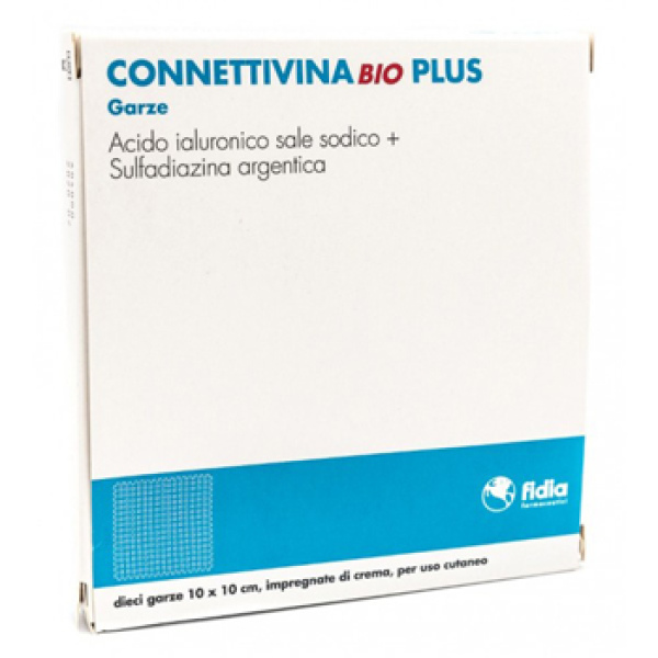 CONNETTIVINABIO PLUS GARZA 10 X 10 CM 10 PEZZI FIDIA FARMACEUTICI SpA