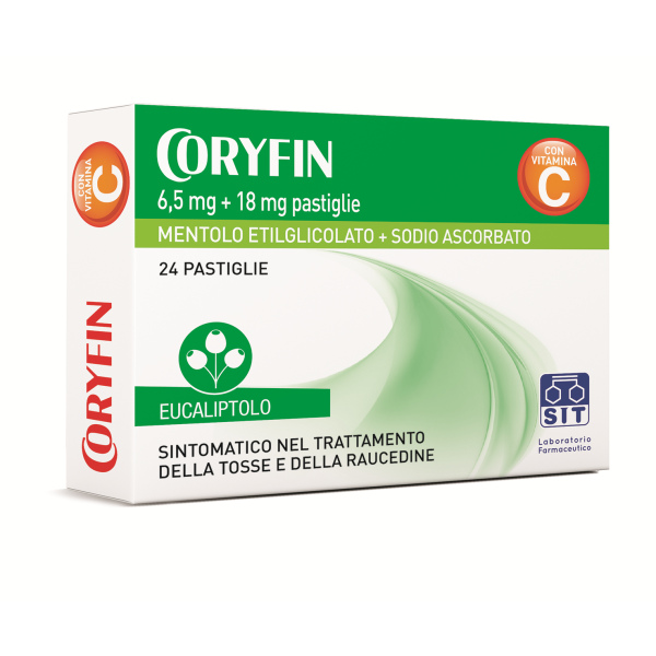 CORYFIN*24CARAM MENTOLO SIT LABORATORIO FARMAC. Srl