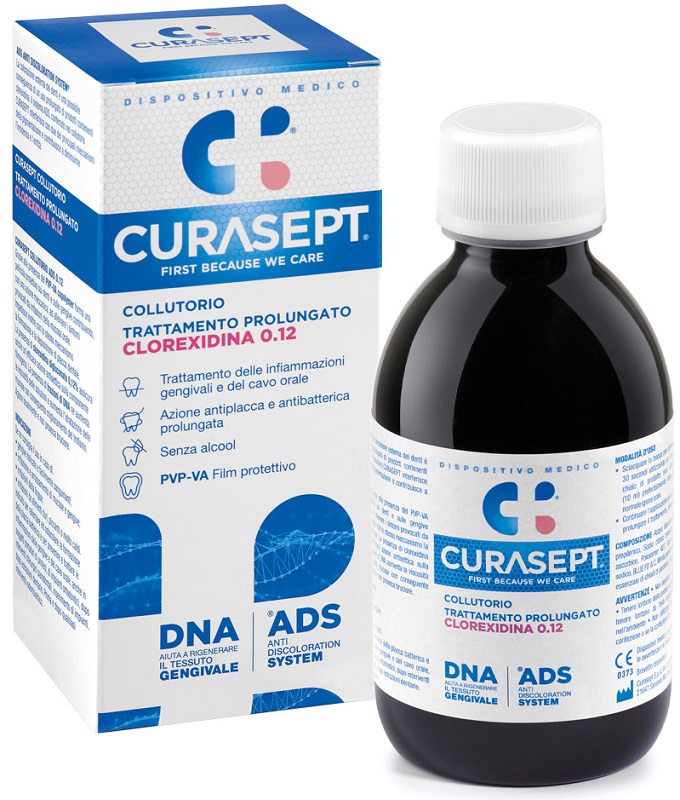 COLLUTORIO 0,12 ADS + DNA 200 ML CURASEPT SpA