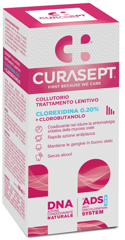 COLLUTORIO ADS DNA TRATTAMENTO LENITIVO 200 ML CURASEPT SpA