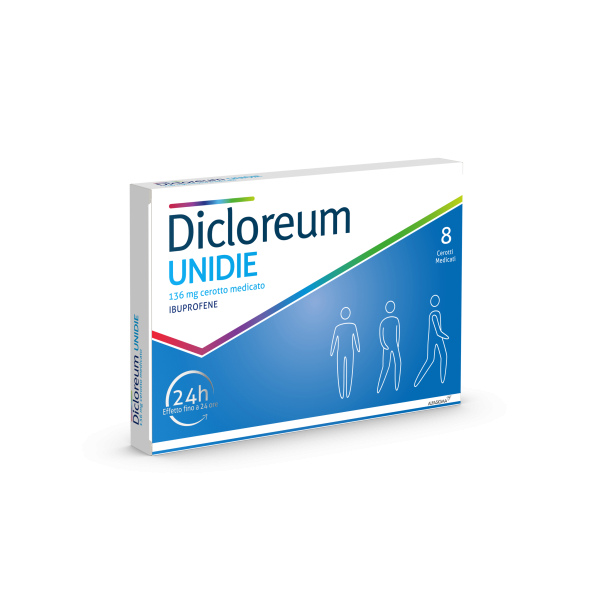 DICLOREUM UNIDIE*8CER 136MG24H ALFASIGMA SpA