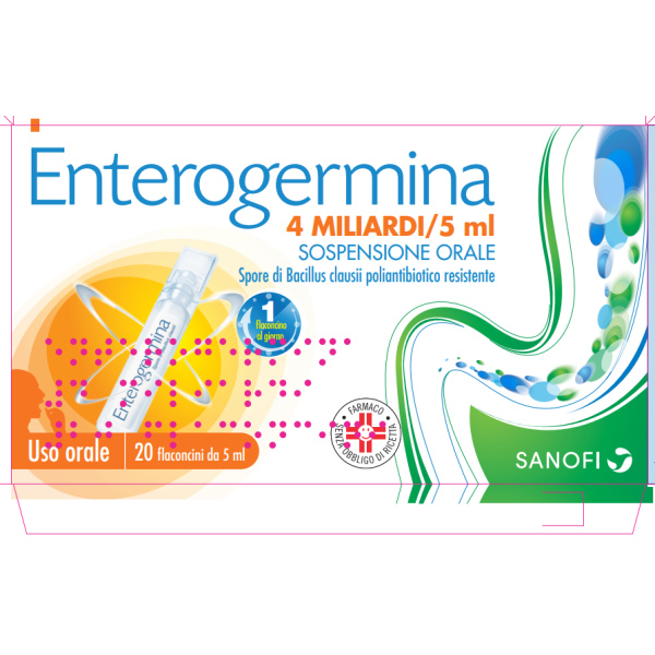 ENTEROGERMINA*OS 20FL 4MLD 5ML OPELLA HEALTHCARE ITALY Srl