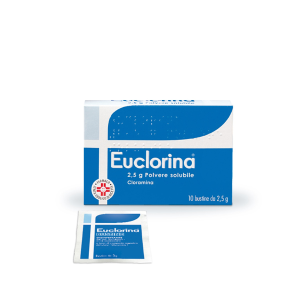 EUCLORINA*POLV SOL 10BUST 2,5G DOMPE' FARMACEUTICI SpA