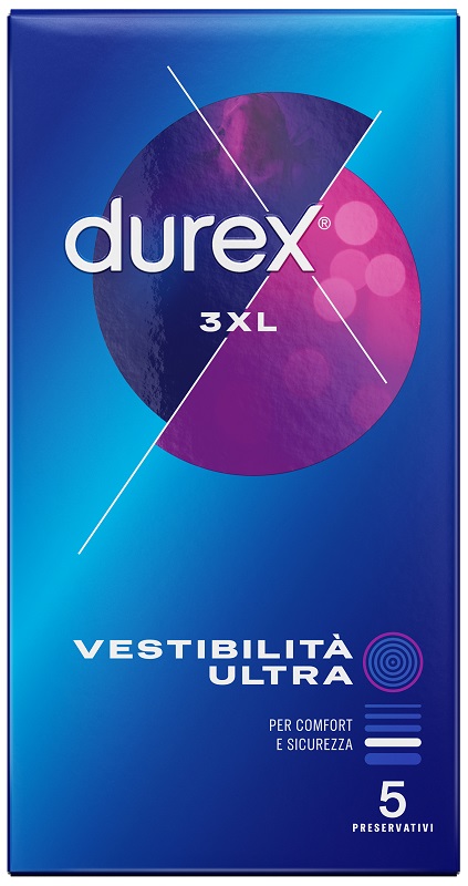 PRESERVATIVO DUREX 3XL VESTIBILITA' ULTRA 5 PEZZI RECKITT BENCKISER H.(IT.) SpA