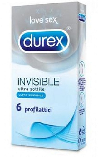 DUREX INVISIBLE PROFILATTICO 6 PEZZI RECKITT BENCKISER H.(IT.) SpA
