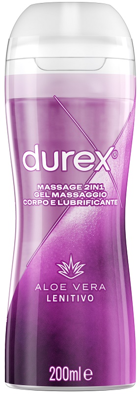 DUREX MASSAGE 2 IN 1 GEL MASSAGGIO CORPO E LUBRIFICANTE ALOE VERA 200 ML RECKITT BENCKISER H.(IT.) SpA