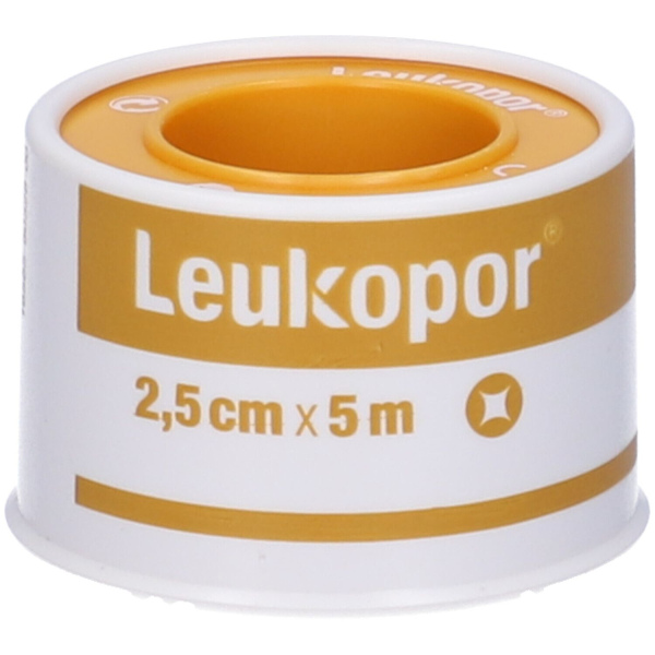 CEROTTO IN ROCCHETTO LEUKOPOR IPOALLERGENICO TESSUTO NON TESSUTO BIANCO 2,5X500 CM ESSITY ITALY SpA