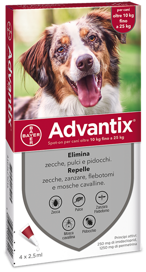 ADVANTIX SPOT ON*4PIP 10-25KG ELANCO ITALIA SpA