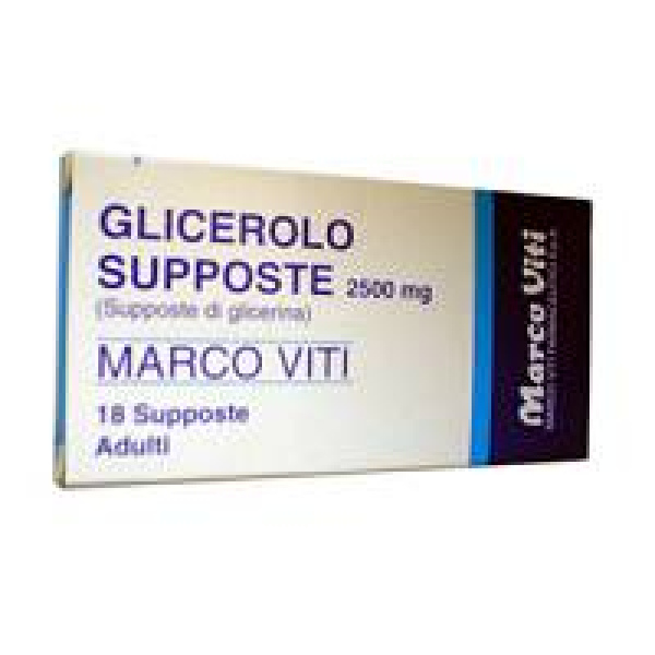 GLICEROLO MV*AD 18SUPP 2250MG MARCO VITI FARMACEUTICI SpA
