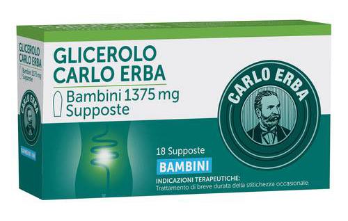 GLICEROLO*BB 18SUPP 1375MG CARLO ERBA OTC Srl