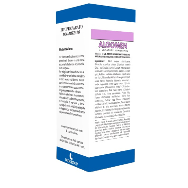 ALGOMEN SOLUZIONE IDROALCOLICA 50 ML BIOGROUP SpA SOCIETA' BENEFIT