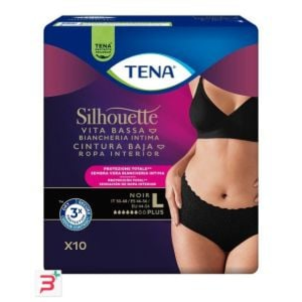PANNOLONE A MUTANDINA ASSORBENTE TENA SILHOUETTE PLUS WHITE LARGE 10 PEZZI ESSITY ITALY SpA