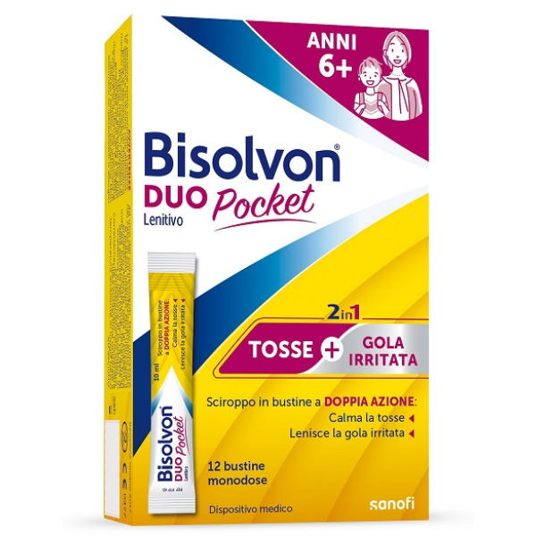 BISOLVON DUO POCKET LENITIVO NEW 12 BUSTINE OPELLA HEALTHCARE ITALY Srl