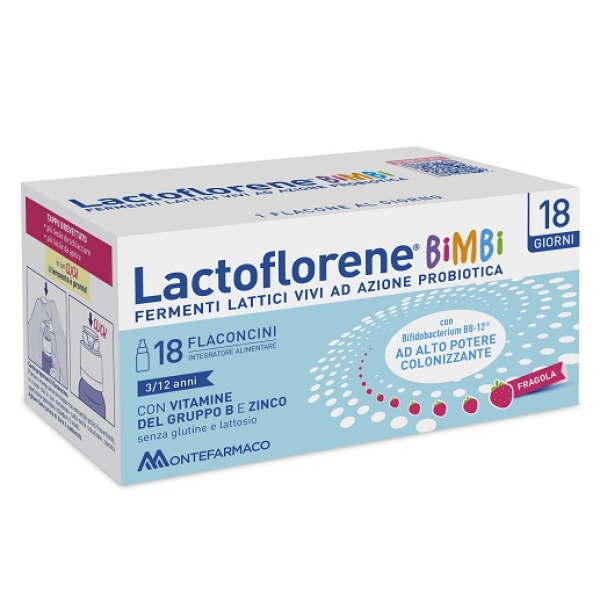 LACTOFLORENE BIMBI 18 FLACONCINI 10 ML MONTEFARMACO OTC SpA