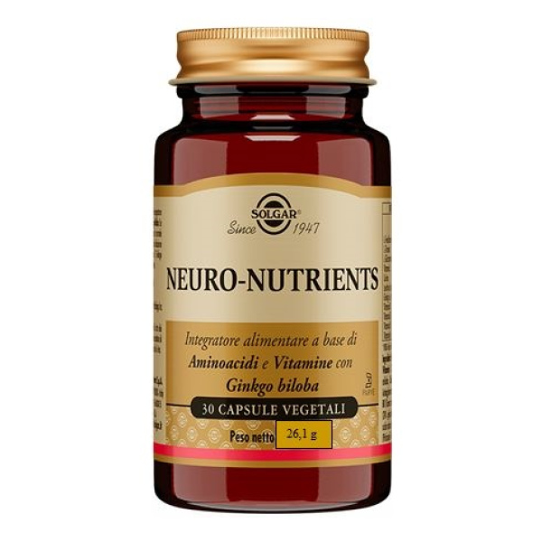 NEURO-NUTRIENTS 30 CAPSULE VEGETALI SOLGAR IT. MULTINUTRIENT SpA