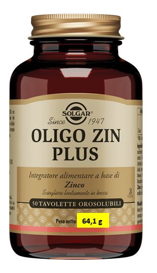 OLIGO ZIN PLUS 50 TAVOLETTE SOLGAR IT. MULTINUTRIENT SpA