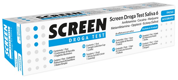 DROGA TEST SALIVA 6 DROGHE SCREEN ITALIA Srl