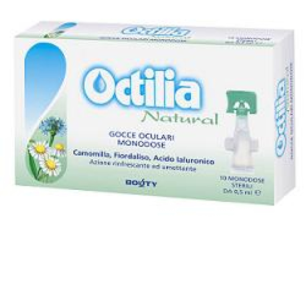 OCTILIA NATURAL GOCCE OCCHI IRRITATI E ARROSSATI 10 FLACONCINI MONODOSE 0,5 ML IBSA FARMACEUTICI ITALIA Srl