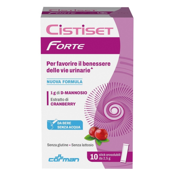 CISTISET FORTE 10 STICK OROSOLUBILI 2,5 G SENZA GLUTINE SENZA LATTOSIO CORMAN SpA