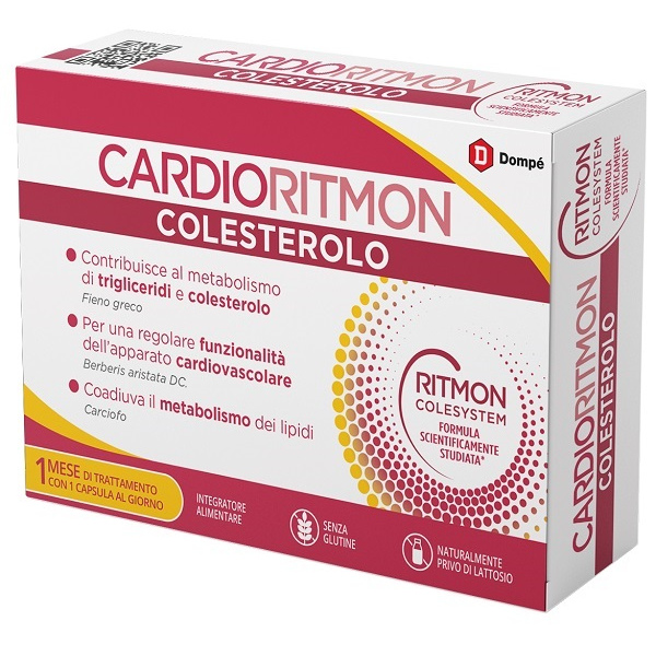 CARDIORITMON COLESTEROLO 30 CAPSULE DOMPE' FARMACEUTICI SpA