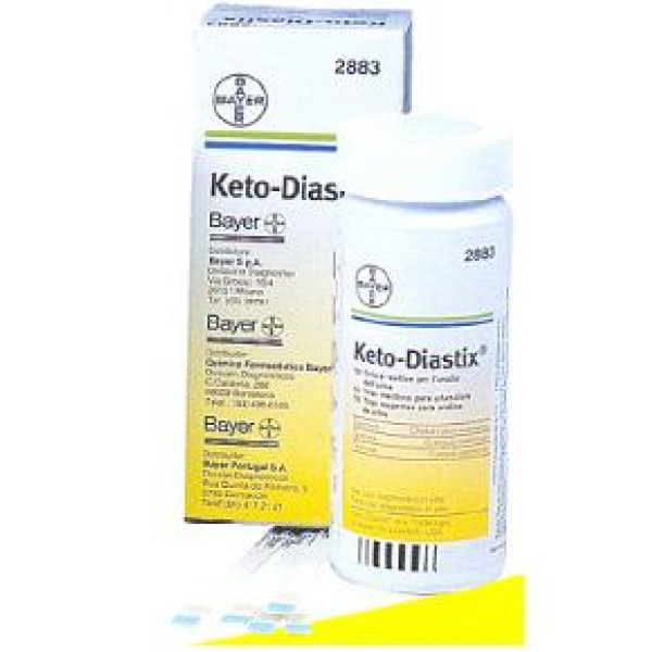 STRISCE MISURAZIONE GLICOSURIA E CHETONURIA KETODIASTIX 50 PEZZI ASCENSIA DIABETES CARE ITALY