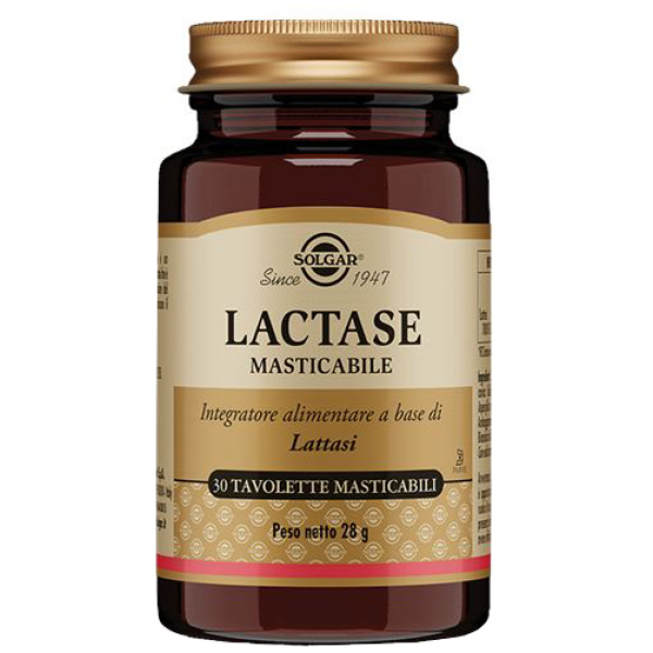 LACTASE MASTICABILE 30 TAVOLETTE SOLGAR IT. MULTINUTRIENT SpA