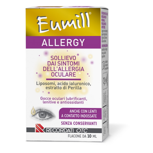 EUMILL ALLERGY GOCCE OCULARI FLACONE 10 ML RECORDATI SpA