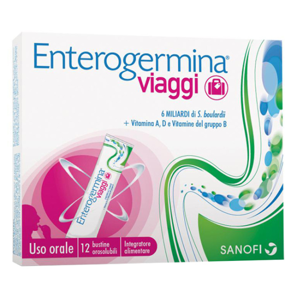 ENTEROGERMINA VIAGGI 12 BUSTINE OROSOLUBILI CONFEZIONE STANDARD OPELLA HEALTHCARE ITALY Srl