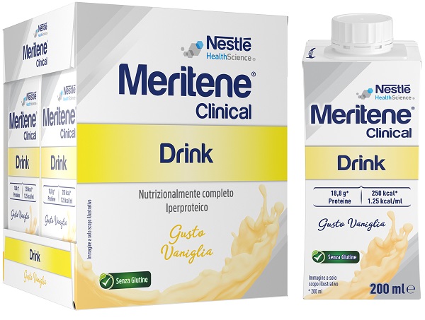 MERITENE CLINICAL DRINK VANIGLIA 4 BOTTIGLIE DA 200 ML NESTLE' IT.SpA(HEALTHCARE NU.)