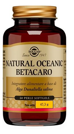NATURAL OCEANIC BETACARO 60 PERLE SOLGAR IT. MULTINUTRIENT SpA