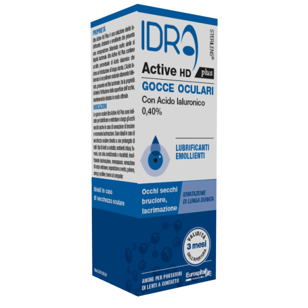 GOCCE OCULARI STERILENS IDRA ACTIVE HD PLUS 10 ML CON ACIDO IALURONICO 0,40% EUROSPITAL SpA