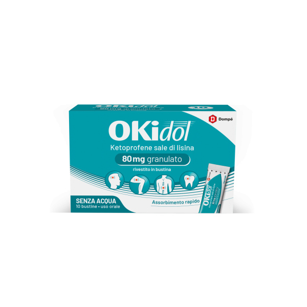 OKIDOL*OS GRAT 10BUST 80MG DOMPE' FARMACEUTICI SpA