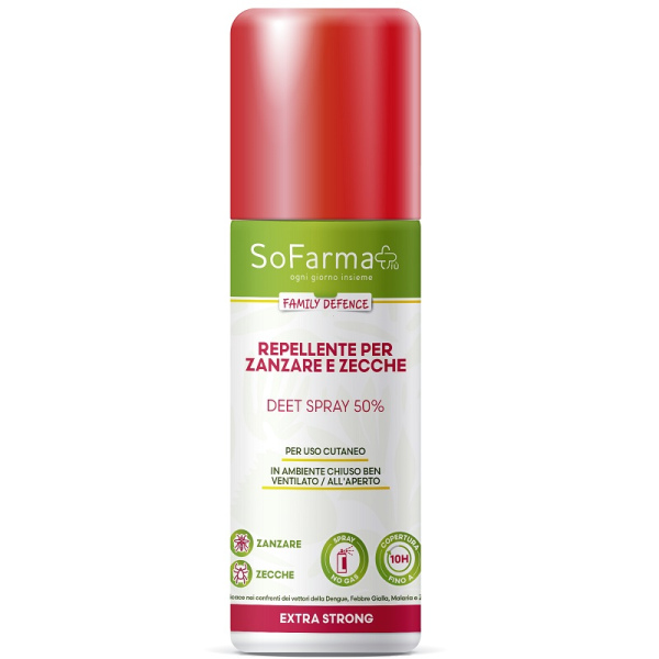 REPELLENTE EXTRA STRONG DEET 50% 75 ML SOFARMAPIU' SO.FARMA.MORRA SpA