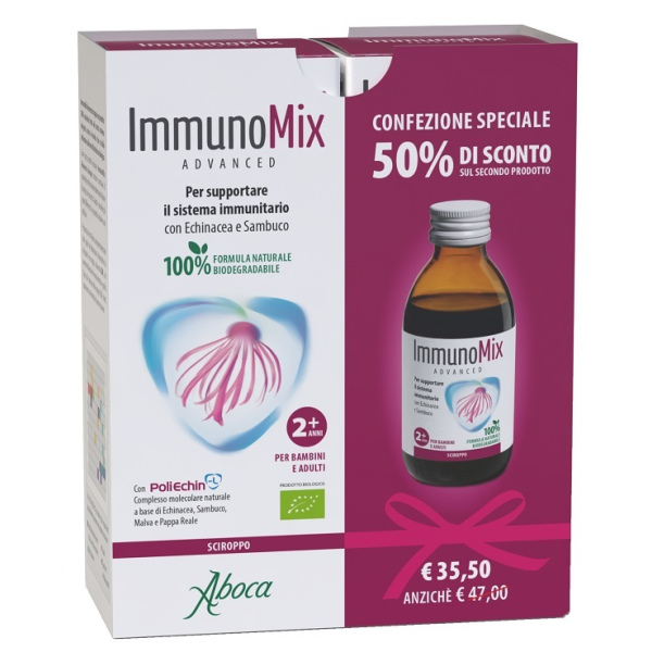 IMMUNOMIX ADVANCED SCIROPPO CONFEZIONE SPECIALE 2 PEZZI ABOCA SpA SOCIETA' AGRICOLA