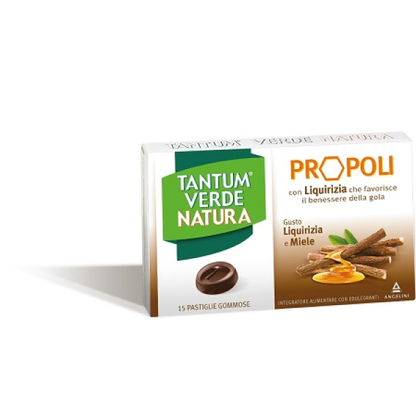 TANTUM VERDE NATURA 15 PASTIGLIE LIQUIRIZIA ANGELINI PHARMA ITALIA SpA