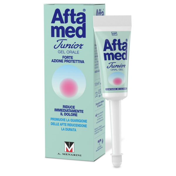 GEL AFTAMED JUNIOR ACIDO IALURONICO 10 ML A.MENARINI IND.FARM.RIUN.Srl