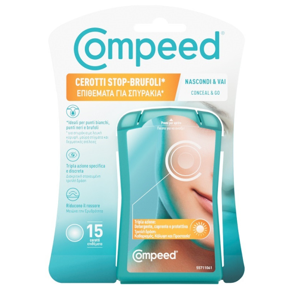 COMPEED CEROTTI STOP BRUFOLI NASCONDI & VAI 15 PEZZI PERRIGO ITALIA Srl