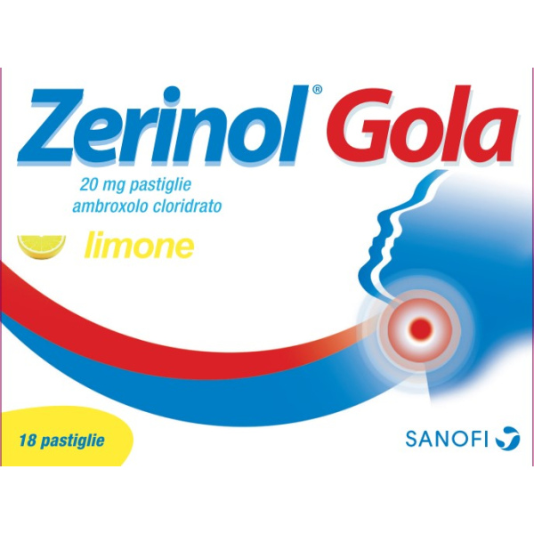 ZERINOL GOLA LIMO*18PAST 20MG ZENTIVA ITALIA Srl