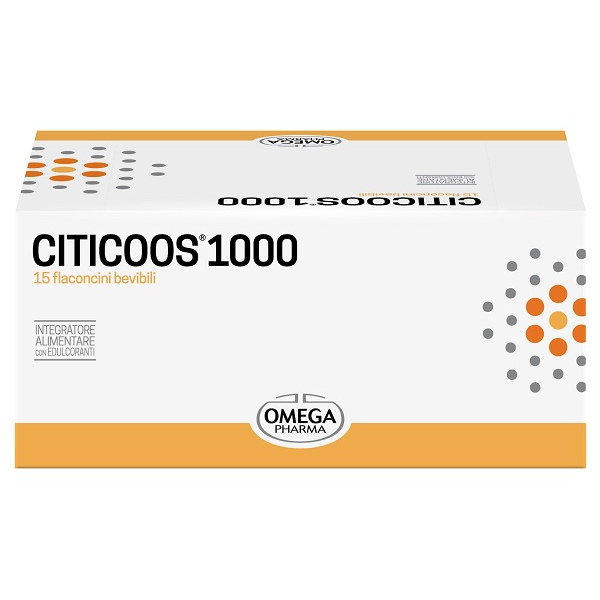 CITICOOS 1000 15 FLACONCINI 10 ML OMEGA PHARMA SpA