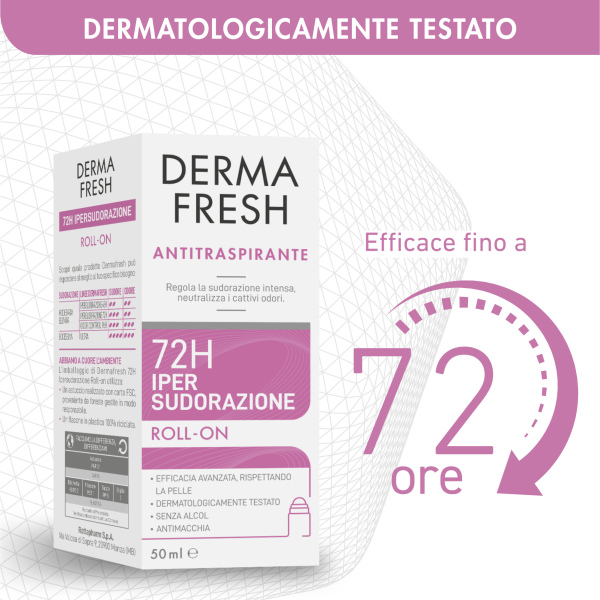 DERMAFRESH 72H IPERSUDORAZIONE ROLL ON 50 ML MEDA PHARMA SpA