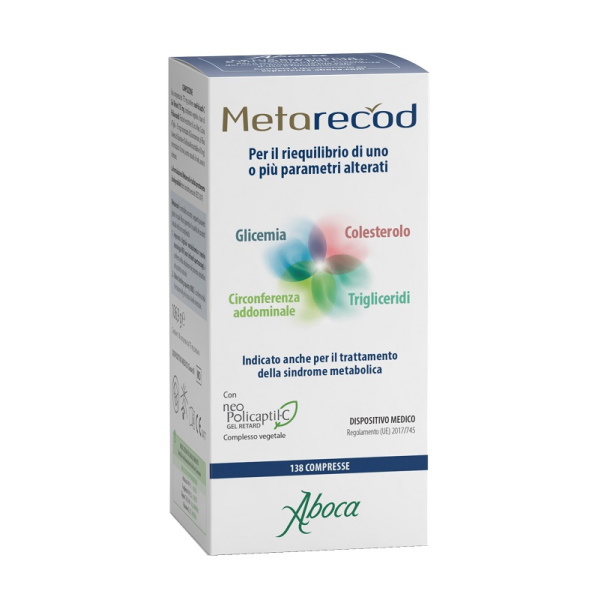 METARECOD 138 COMPRESSE DA 775 MG SENZA GLUTINE SENZA LATTOSIO ABOCA SpA SOCIETA' AGRICOLA