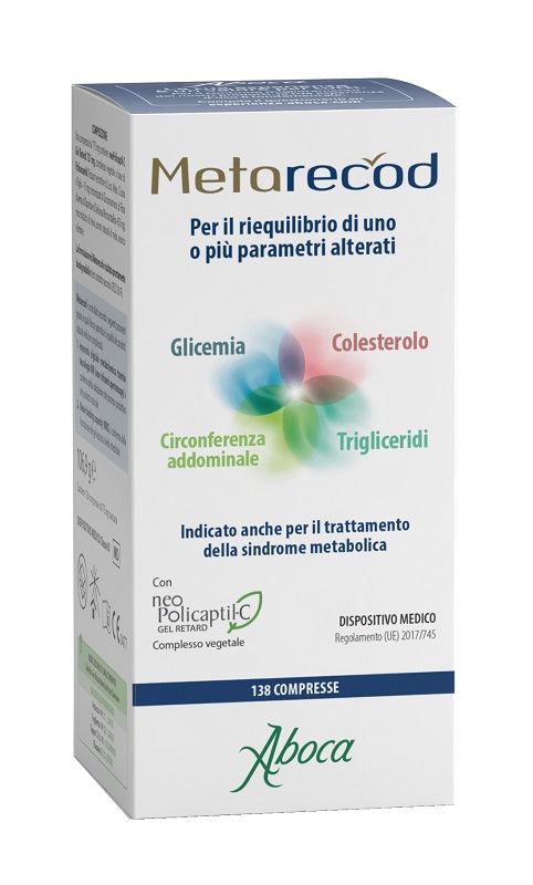 METARECOD 138 COMPRESSE DA 775 MG SENZA GLUTINE SENZA LATTOSIO ABOCA SpA SOCIETA' AGRICOLA