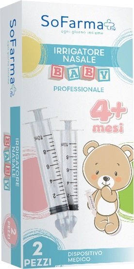 IRRIGATORE NASALE BABY 2 PEZZI SOFARMAPIU' SO.FARMA.MORRA SpA